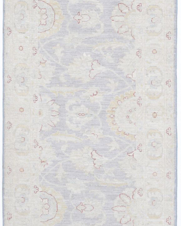 Alfombra de lana fina Serenity anudada a mano - 2'9'' x 10'9''