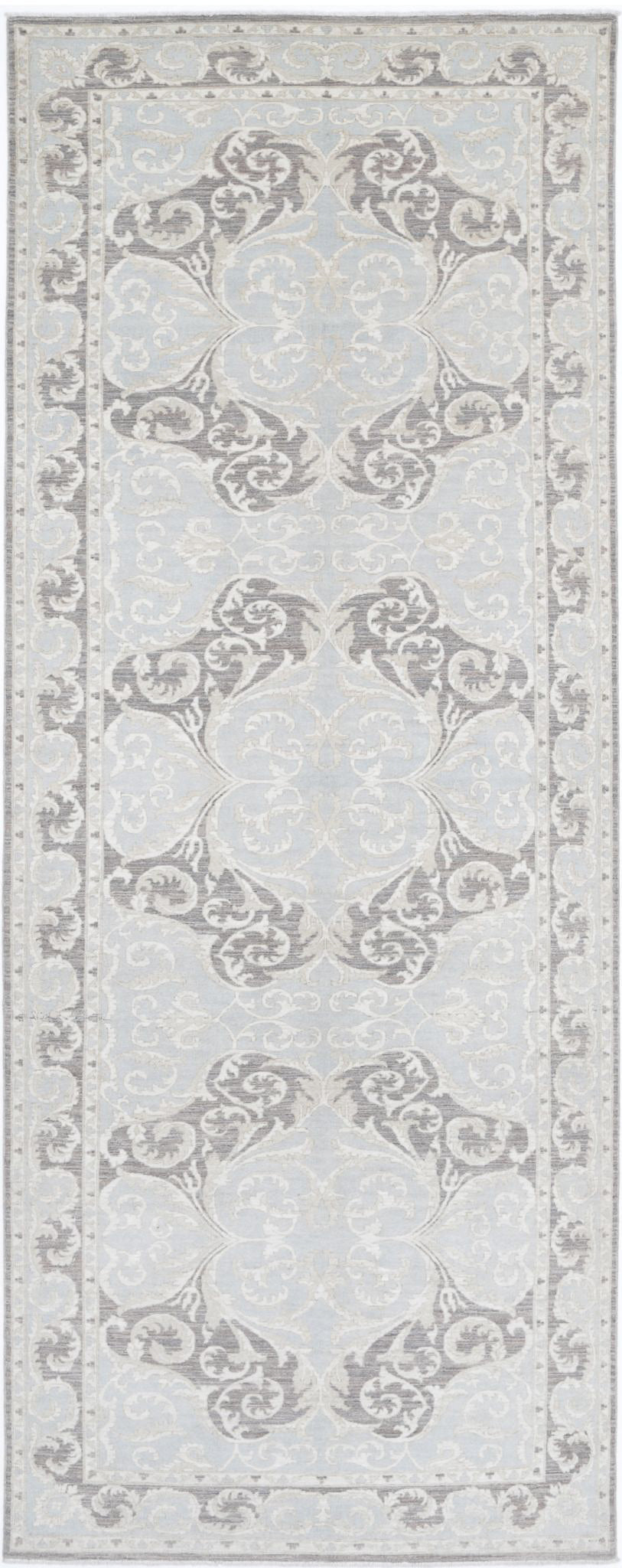 Hand Knotted Fine Serenity Wool Rug - 4'11'' x 13'2''