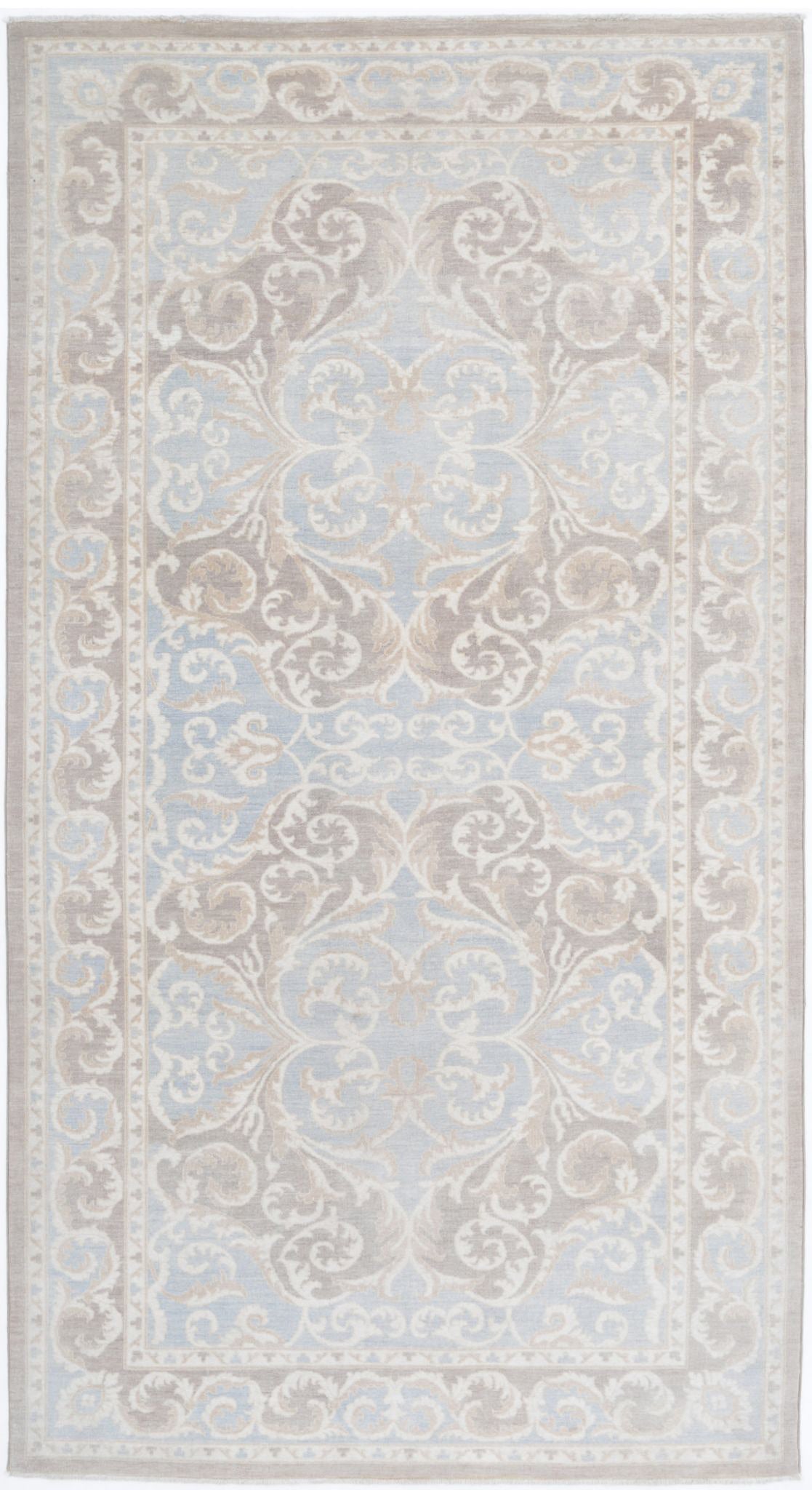 Hand Knotted Fine Serenity Wool Rug - 5'1'' x 9'8''