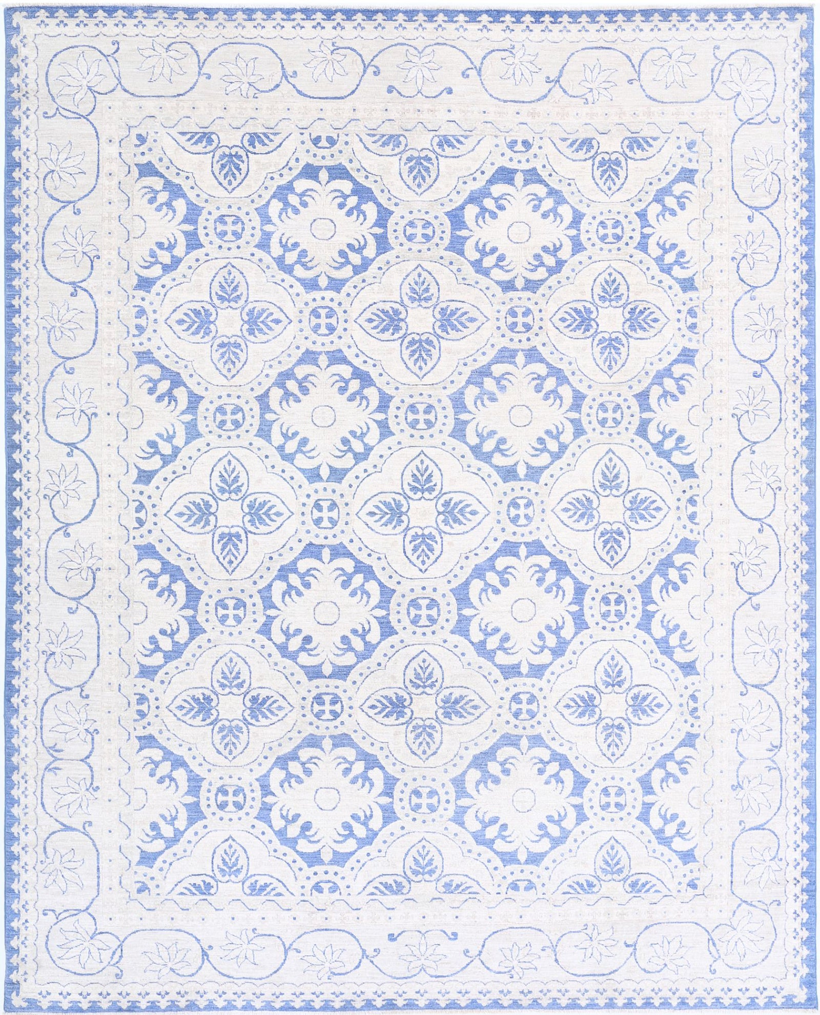 Hand Knotted Fine Serenity Wool Rug - 7'11'' x 9'9''