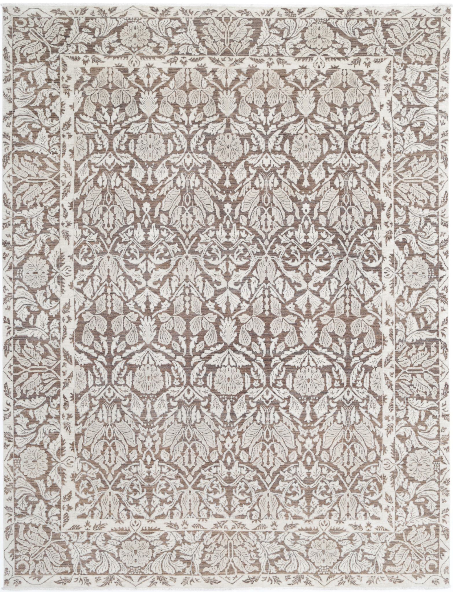 Hand Knotted Fine Serenity Wool Rug - 7'10'' x 10'3''