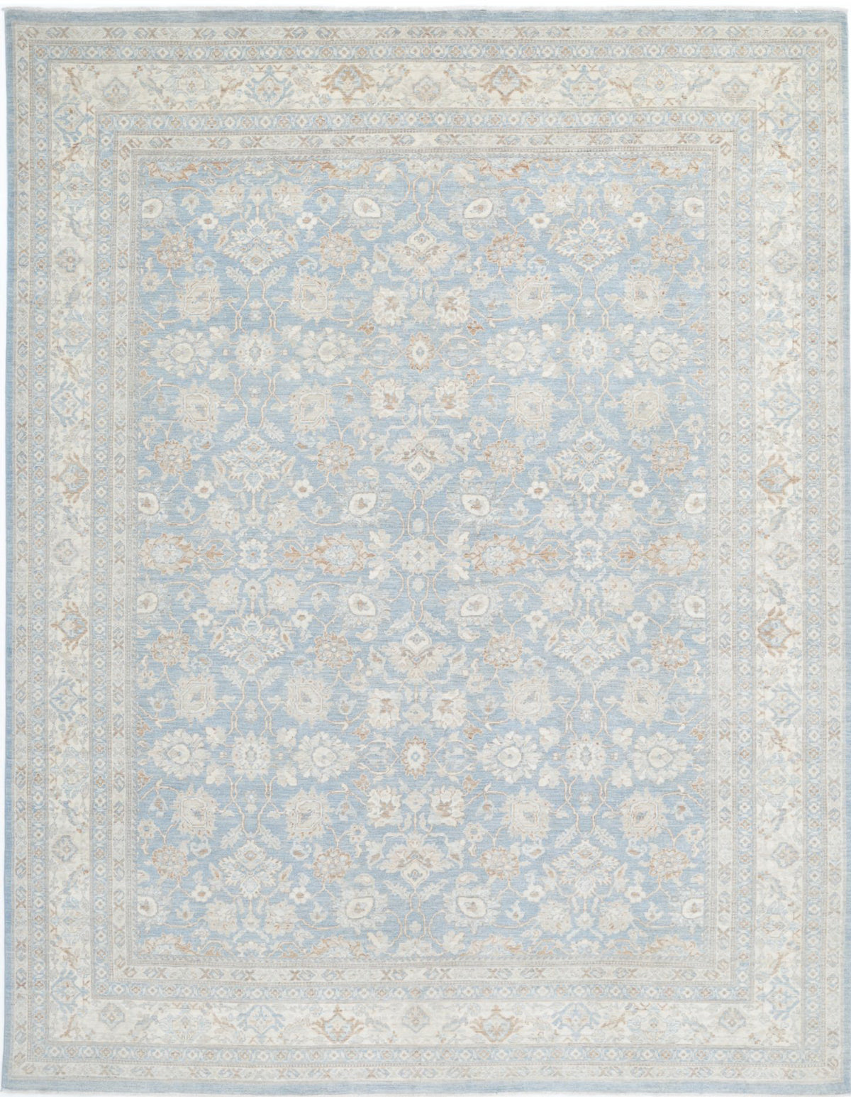 Hand Knotted Fine Serenity Wool Rug - 8&#39;9&#39;&#39; x 11&#39;5&#39;&#39;