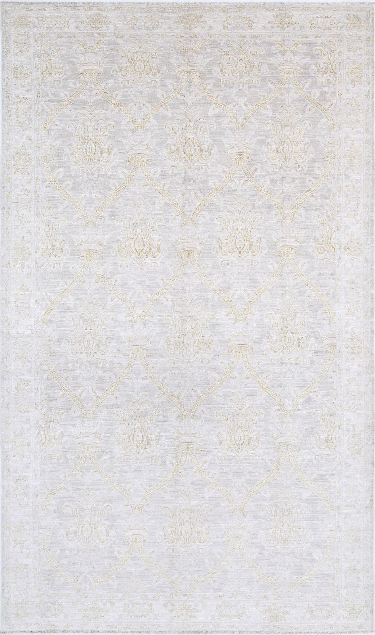 Hand Knotted Fine Serenity Wool Rug - 6'3'' x 10'9''