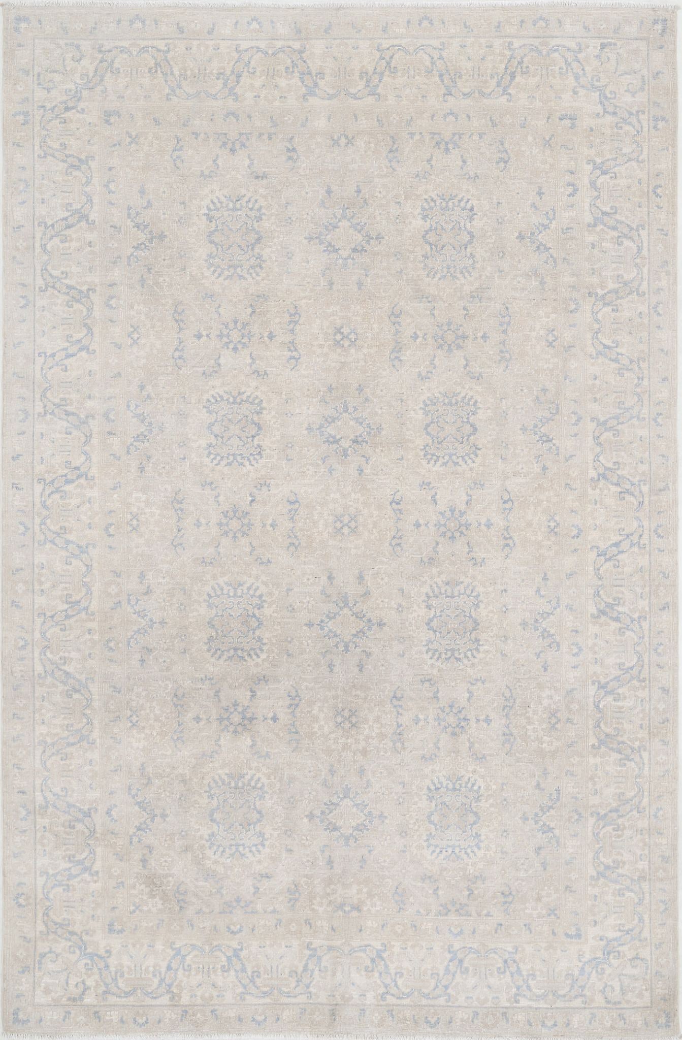 Hand Knotted Fine Serenity Wool Rug - 5'8'' x 8'9''