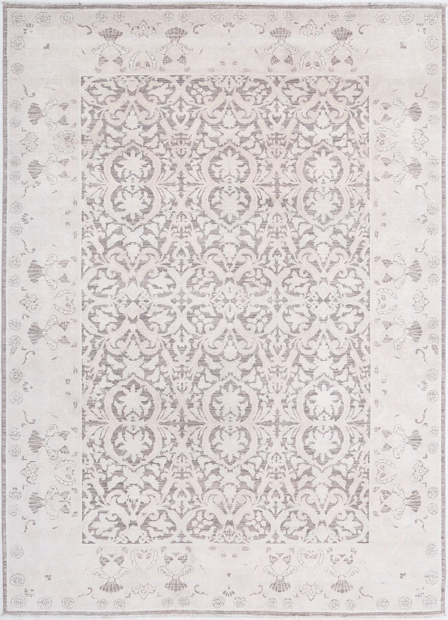 Hand Knotted Fine Serenity Wool Rug - 6'1'' x 8'7''
