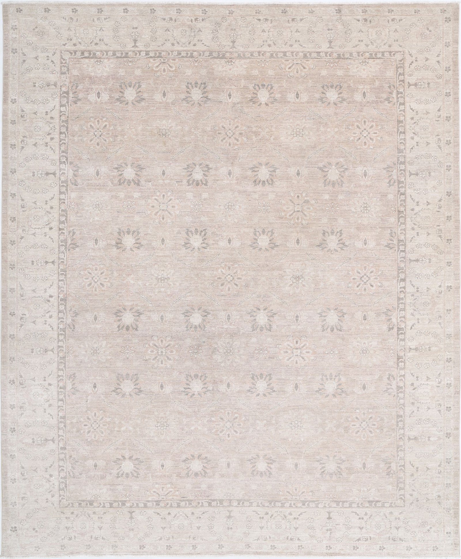 Hand Knotted Fine Serenity Wool Rug - 8'0'' x 9'8''