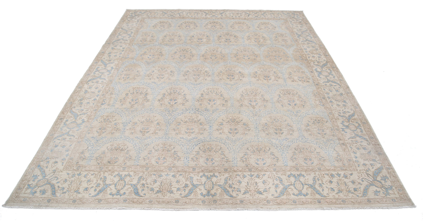 Hand Knotted Fine Serenity Wool Rug - 7'7'' x 9'5''