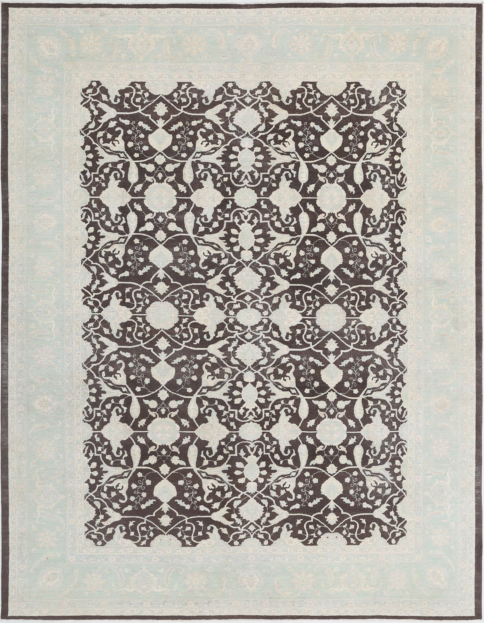 Hand Knotted Fine Serenity Wool Rug - 8'10'' x 11'6''