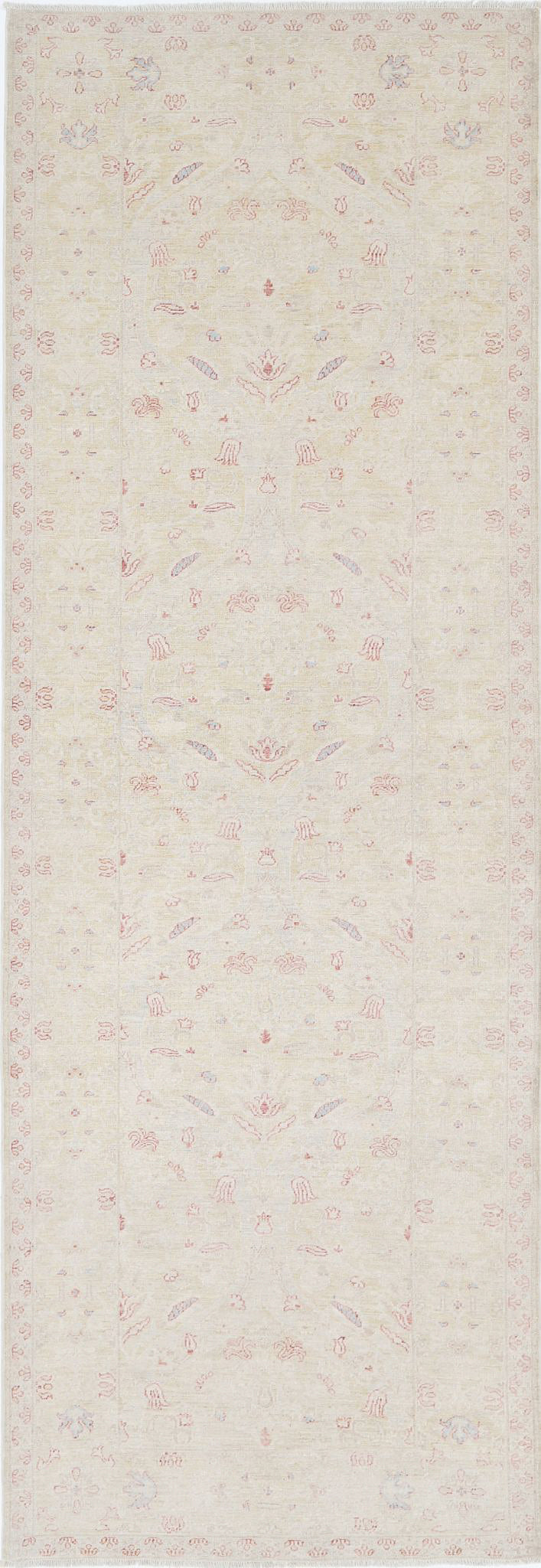 Hand Knotted Fine Serenity Wool Rug - 3'5'' x 10'6''