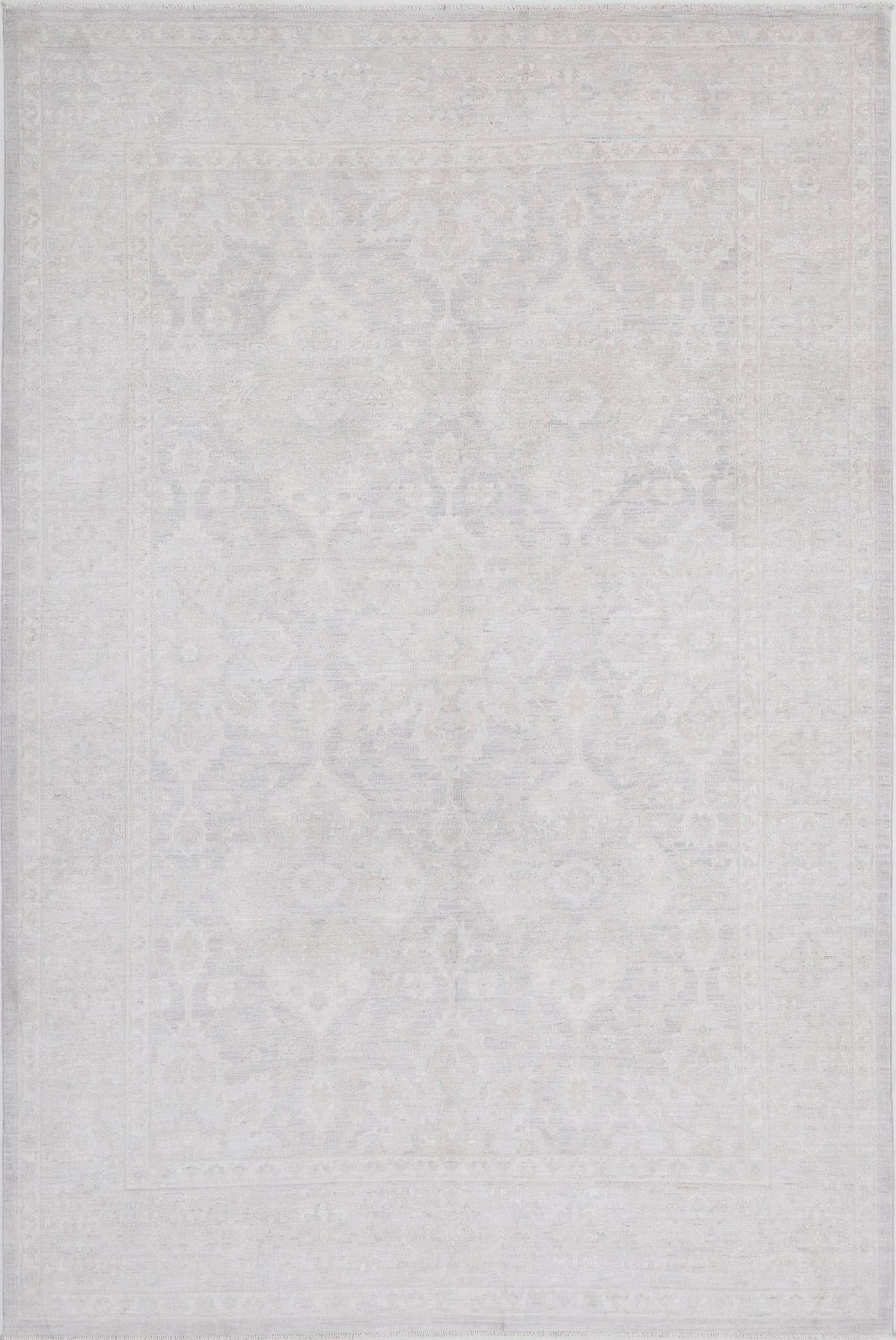 Hand Knotted Fine Serenity Wool Rug - 6'3'' x 9'7''