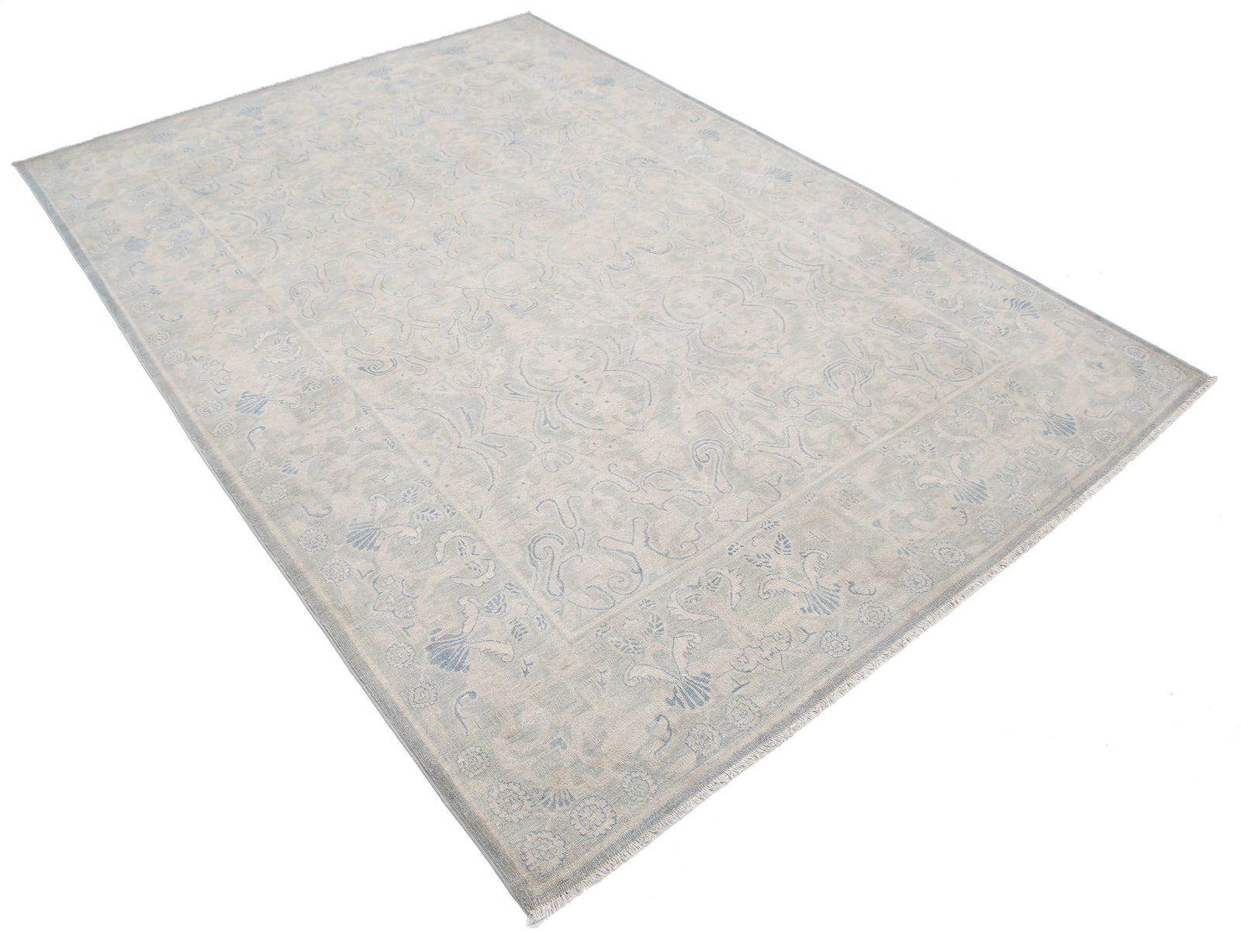 Hand Knotted Fine Serenity Wool Rug - 5'11'' x 8'7''