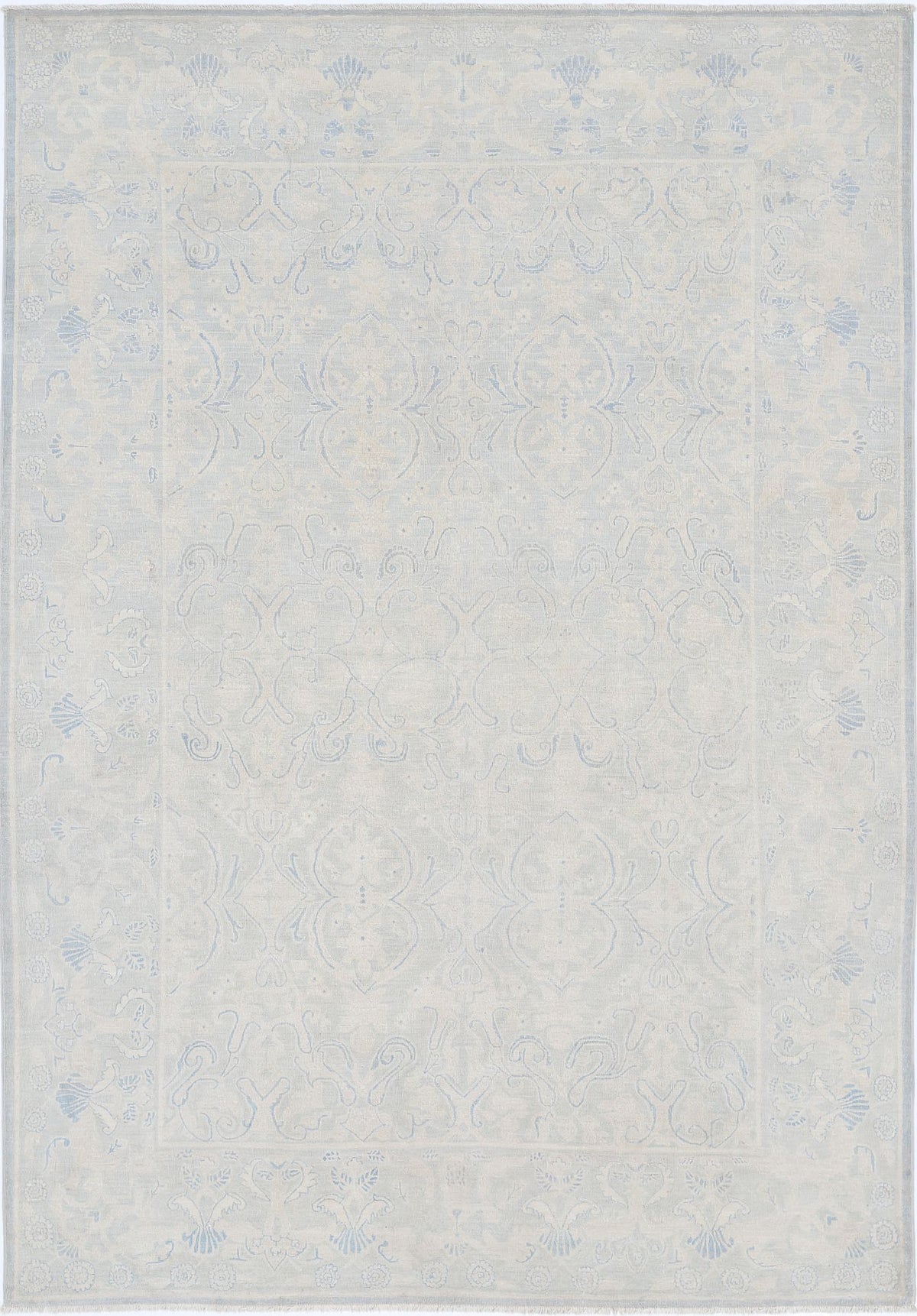 Hand Knotted Fine Serenity Wool Rug - 5&#39;11&#39;&#39; x 8&#39;7&#39;&#39;