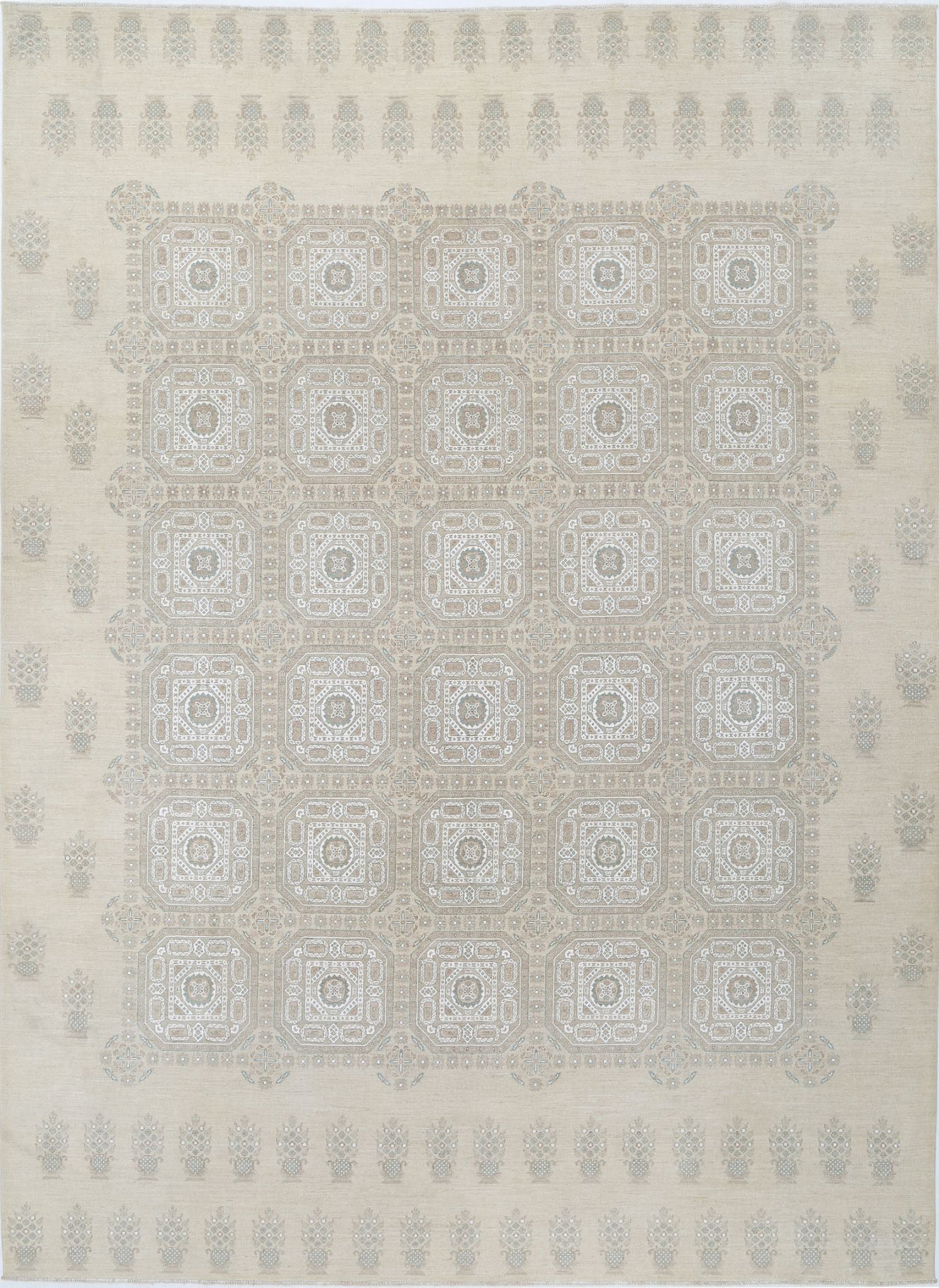 Hand Knotted Fine Serenity Wool Rug - 9'11'' x 13'7''
