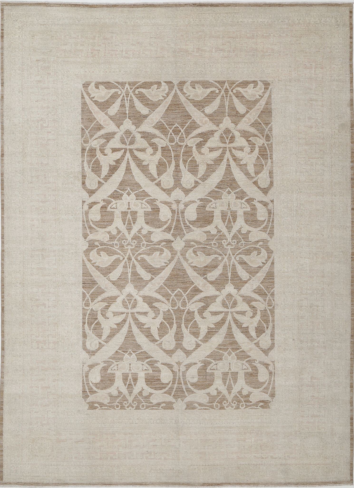 Hand Knotted Fine Serenity Wool Rug - 9'10'' x 13'7''