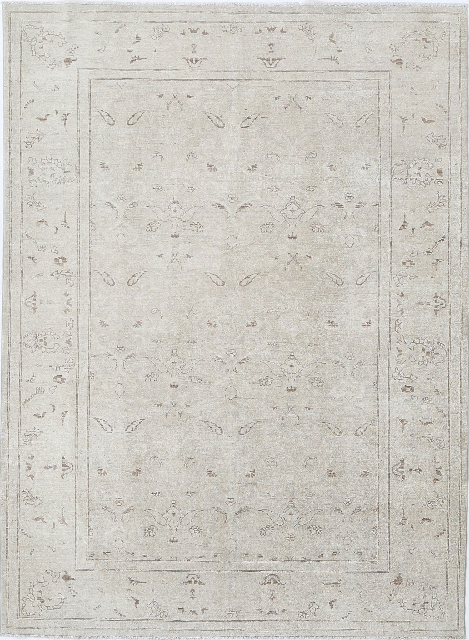 Hand Knotted Fine Serenity Wool Rug - 6'0'' x 8'0''