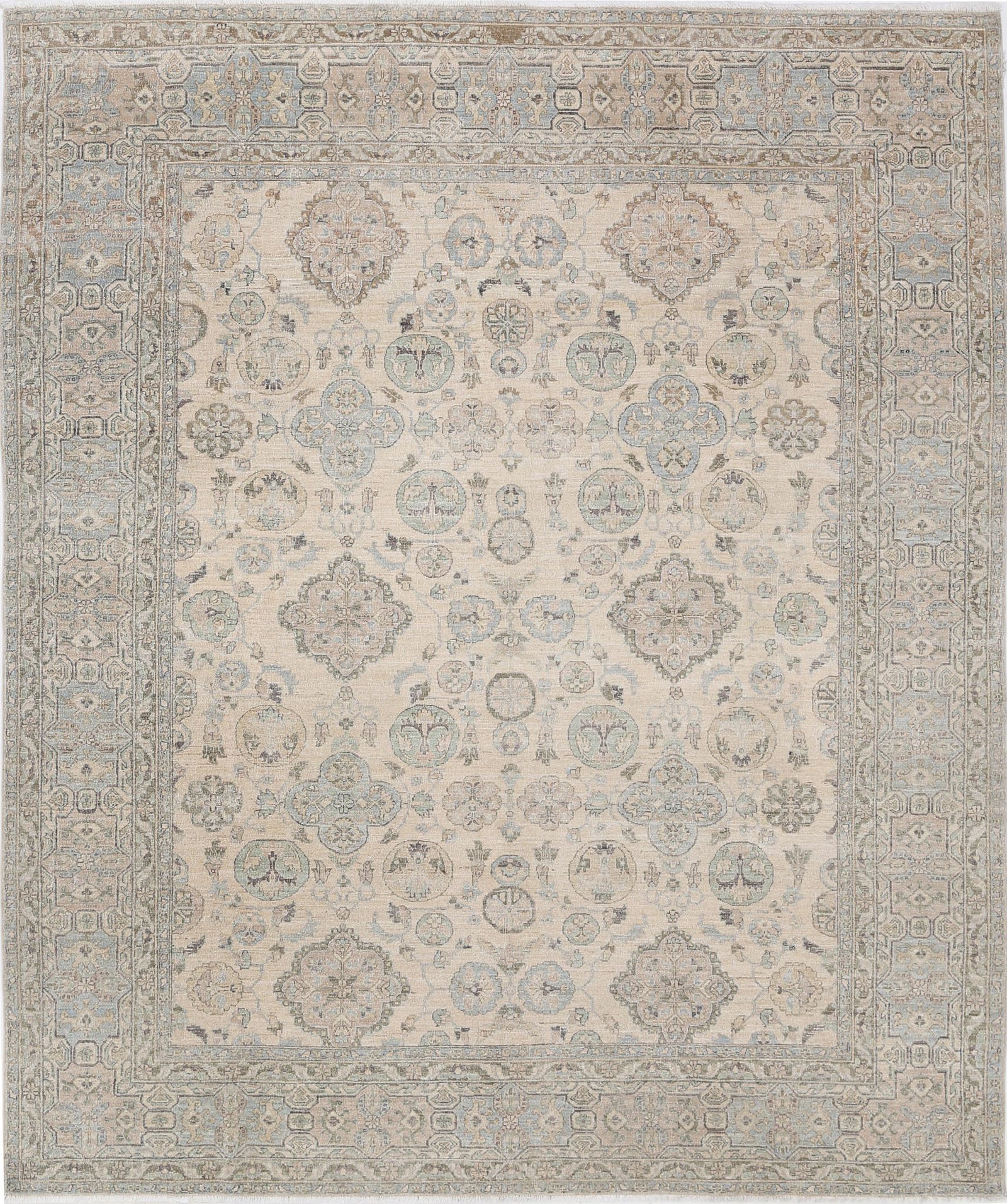 Hand Knotted Fine Serenity Wool Rug - 8'1'' x 9'8''