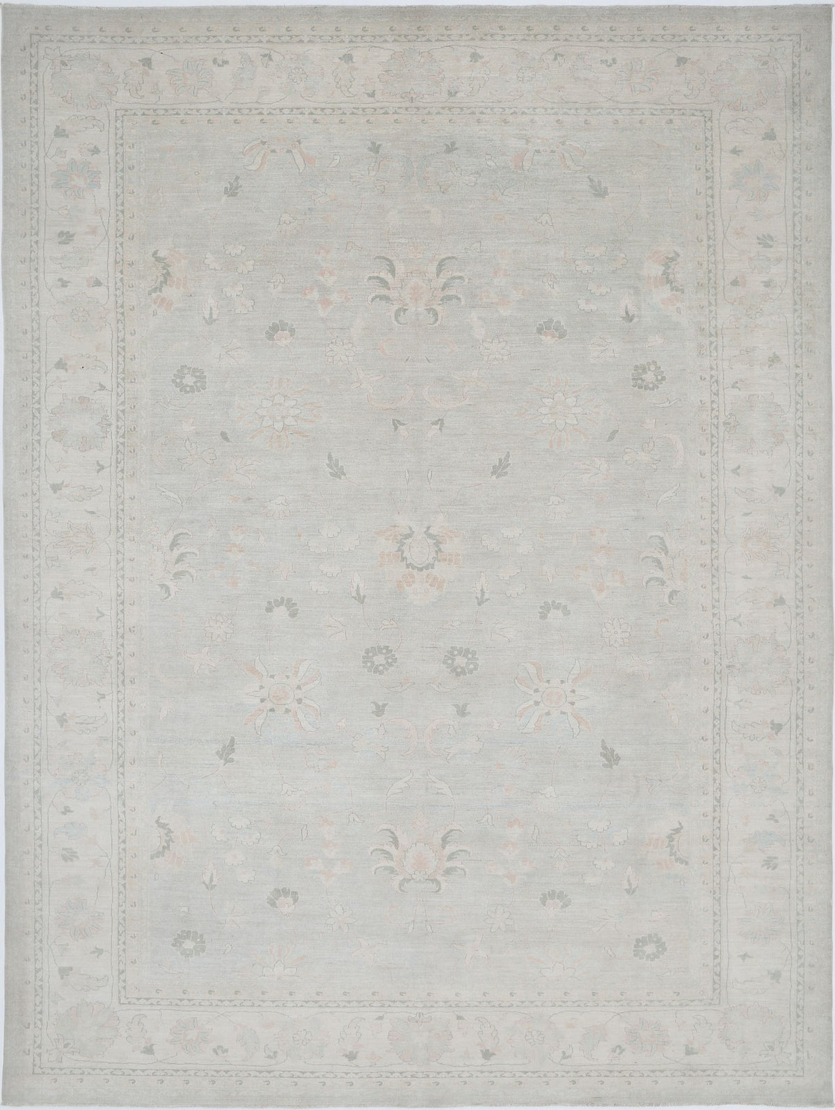 Hand Knotted Fine Serenity Wool Rug - 10&#39;8&#39;&#39; x 14&#39;4&#39;&#39;