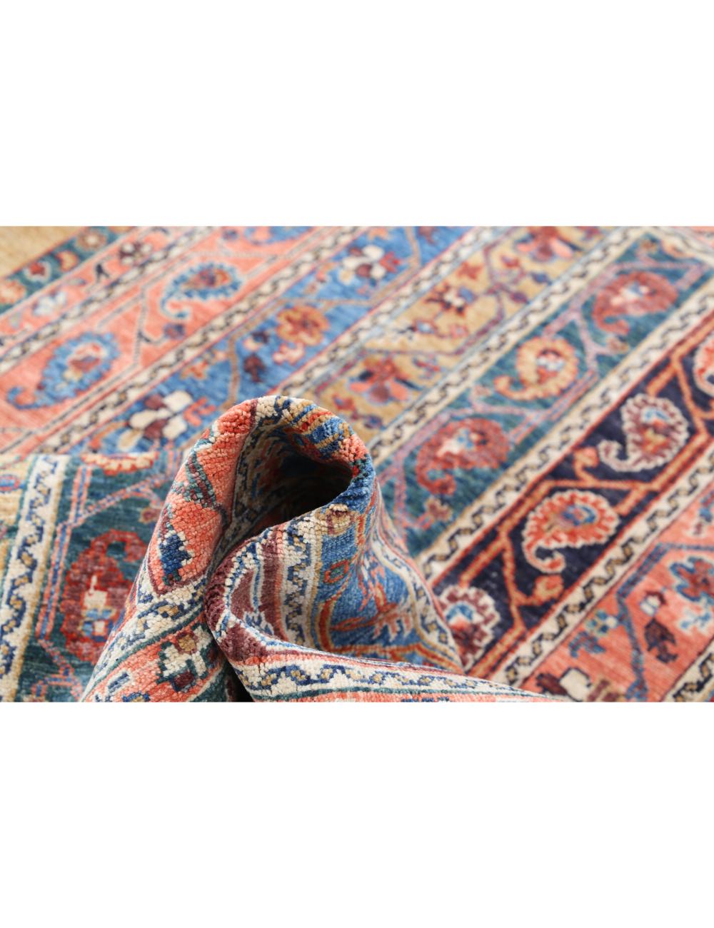 Hand Knotted Shaal Wool Rug - 4'11'' x 6'6'' Arteverk Arteverk Rugs