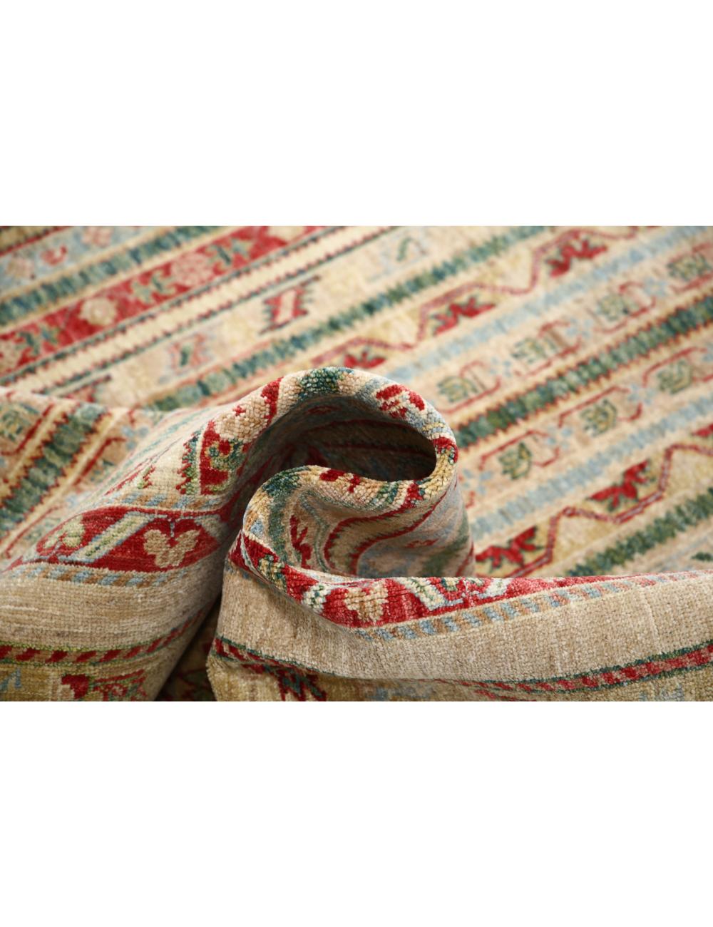 Hand Knotted Shaal Wool Rug - 5'8'' x 7'11'' Arteverk Arteverk Rugs