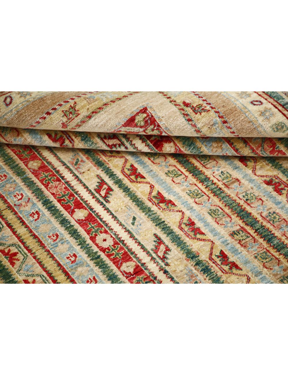 Hand Knotted Shaal Wool Rug - 5'8'' x 7'11'' Arteverk Arteverk Rugs