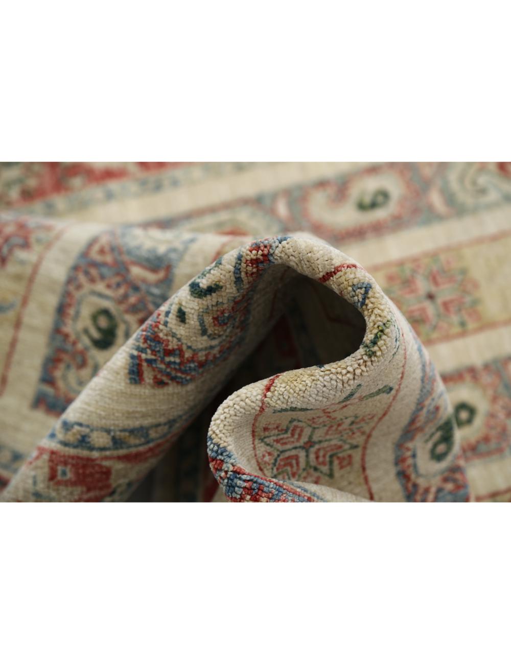 Hand Knotted Shaal Wool Rug - 4'2'' x 5'9'' Arteverk Arteverk Rugs