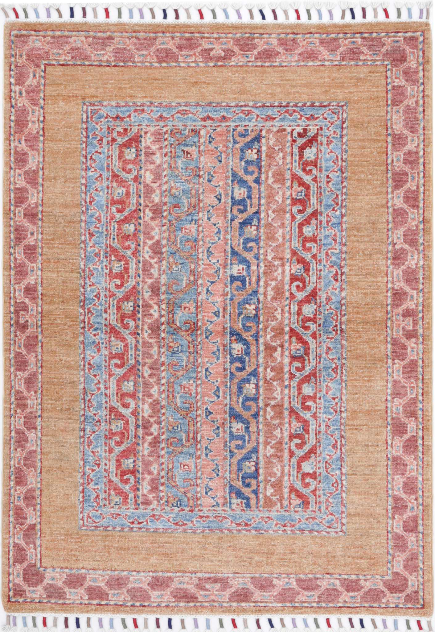 Hand Knotted Shaal Wool Rug - 2'10'' x 4'0''