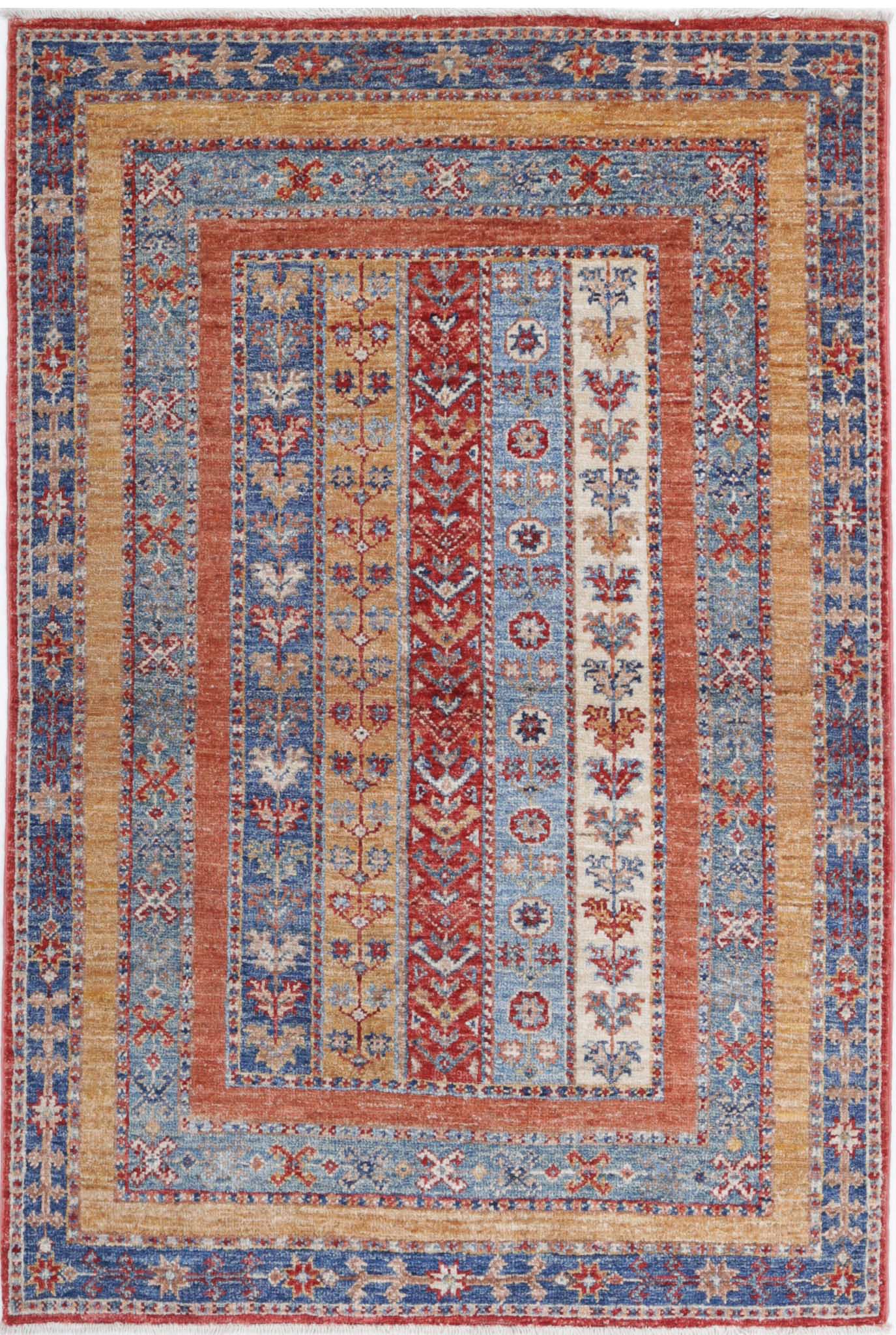 Hand Knotted Shaal Wool Rug - 2'9'' x 4'2''