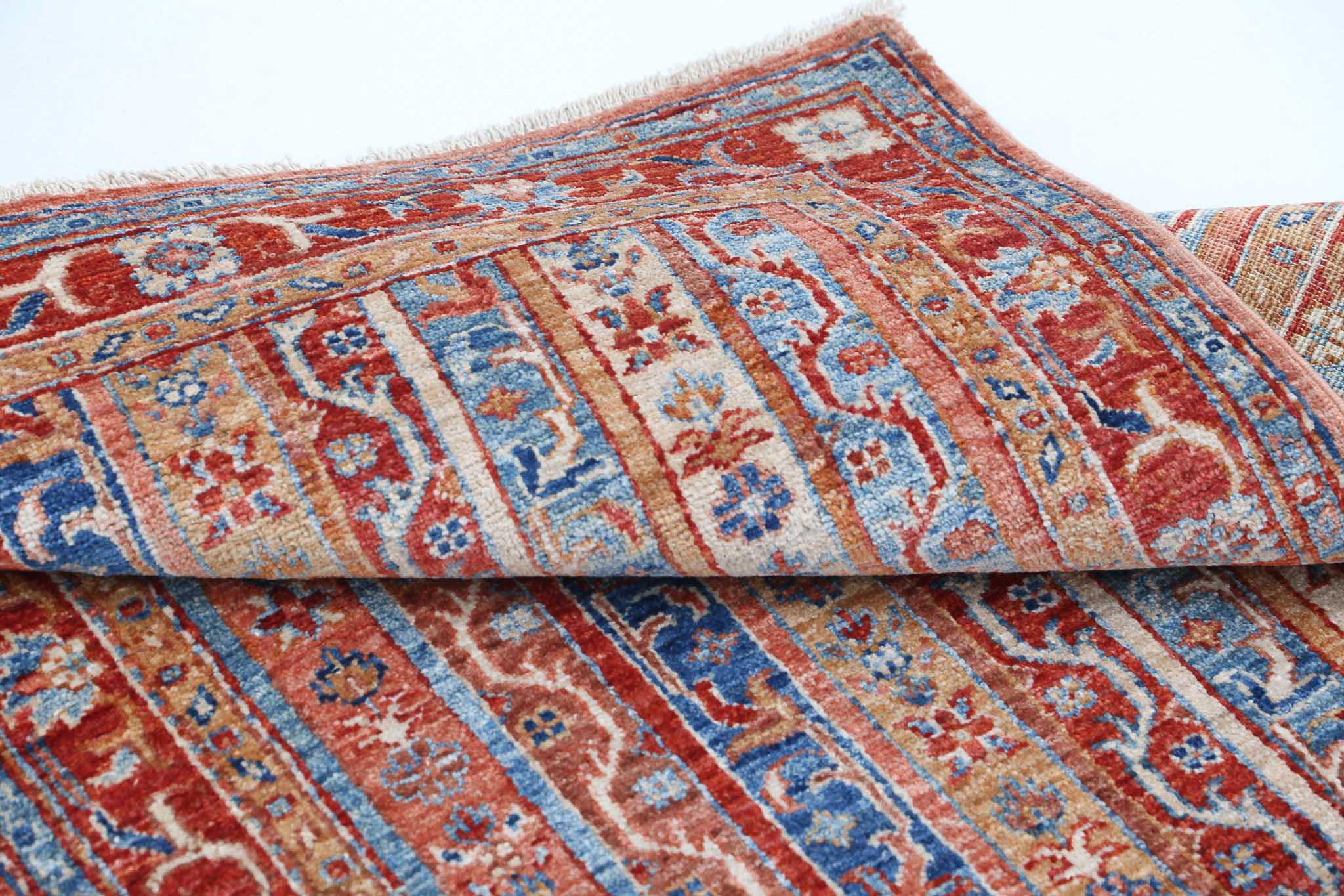 Alfombra de lana Shaal anudada a mano - 2'8'' x 3'11''