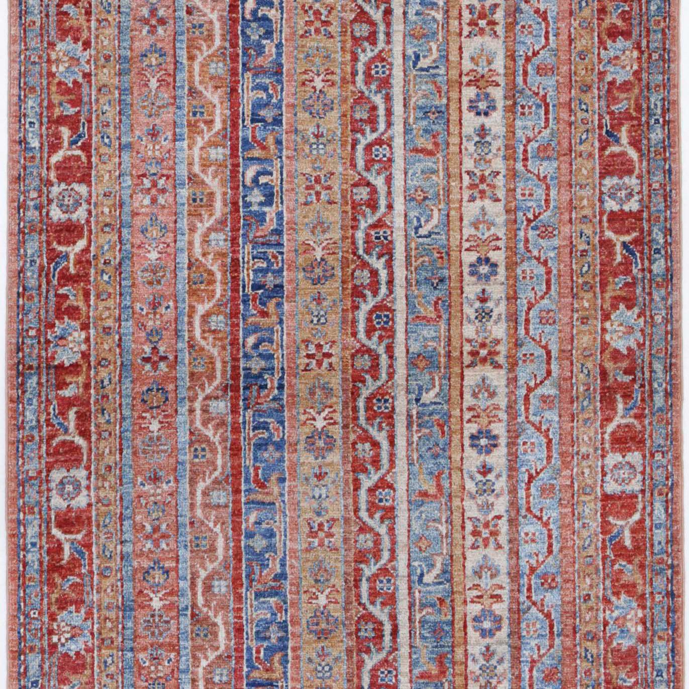 Alfombra de lana Shaal anudada a mano - 2'8'' x 3'11''