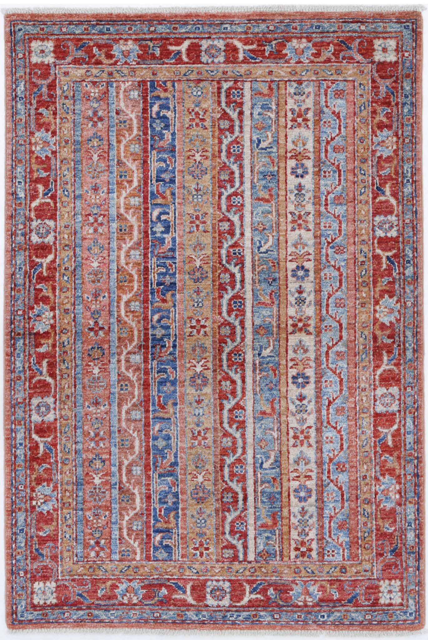 Hand Knotted Shaal Wool Rug - 2'8'' x 3'11''