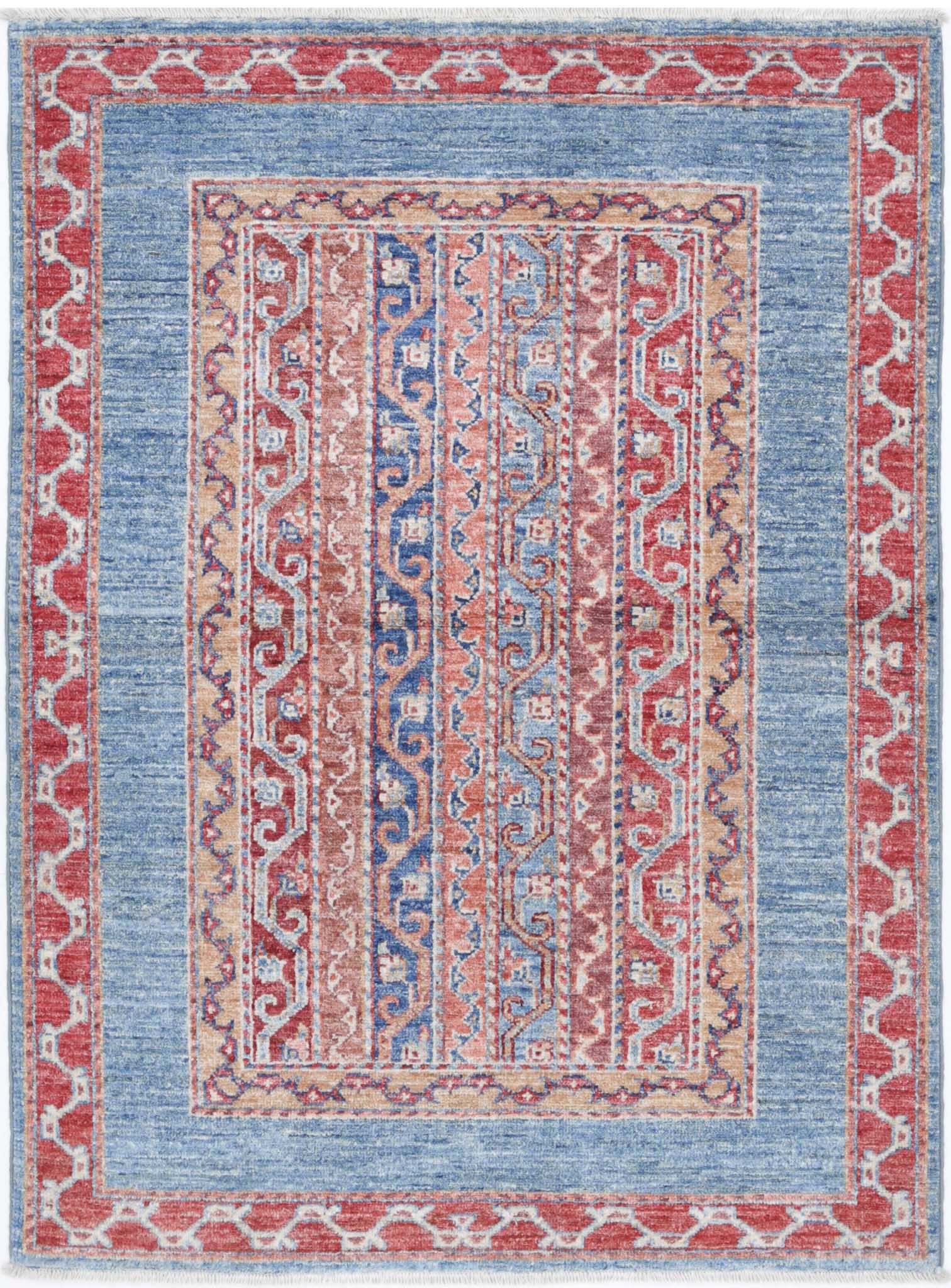 Hand Knotted Shaal Wool Rug - 2'9'' x 3'10''