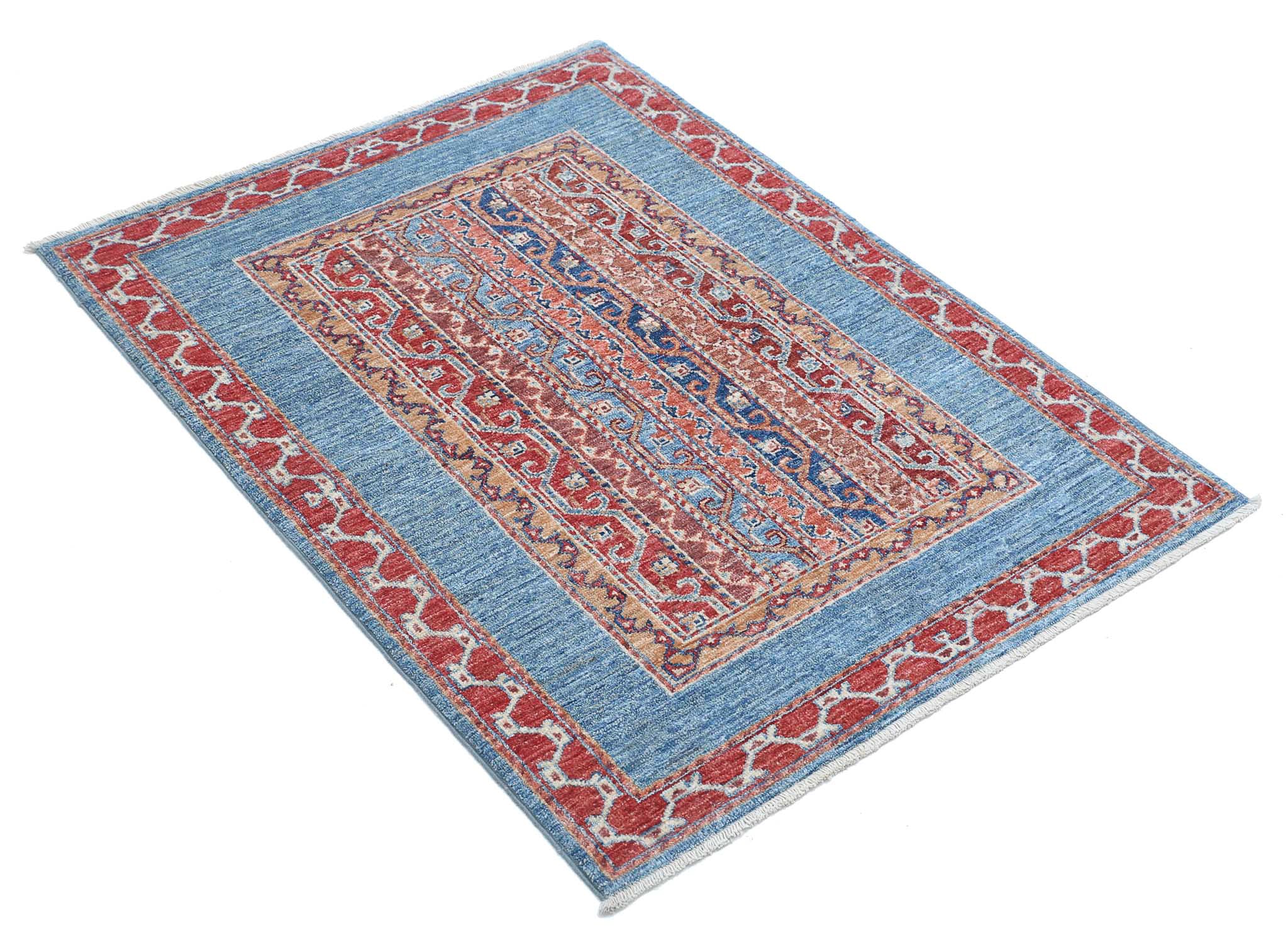 Alfombra de lana Shaal anudada a mano - 2'10'' x 3'9''