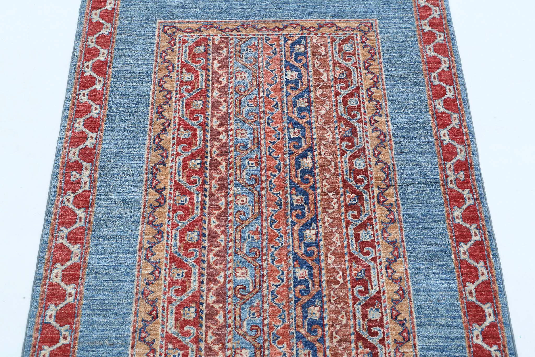 Alfombra de lana Shaal anudada a mano - 2'10'' x 3'9''