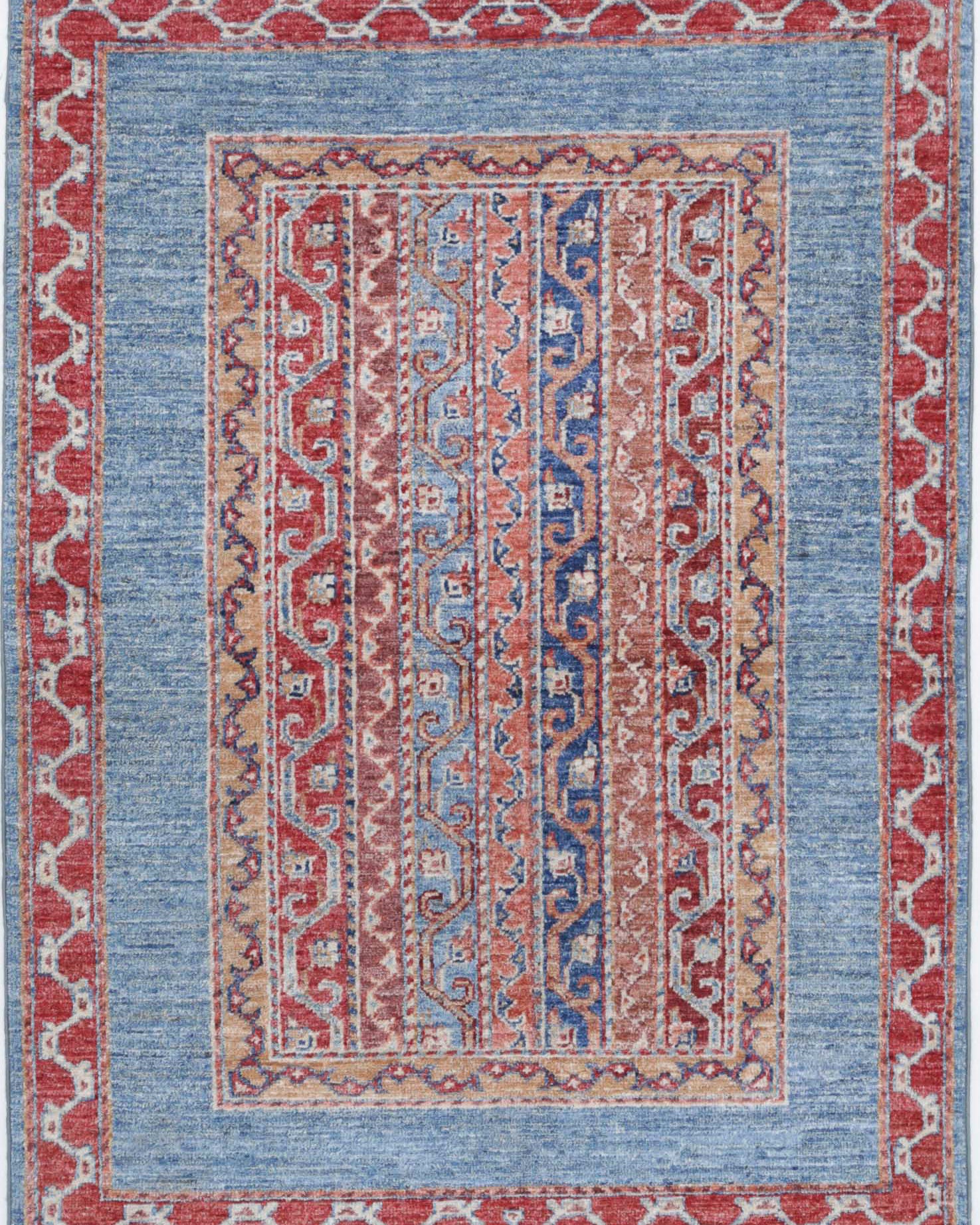 Alfombra de lana Shaal anudada a mano - 2'10'' x 3'9''