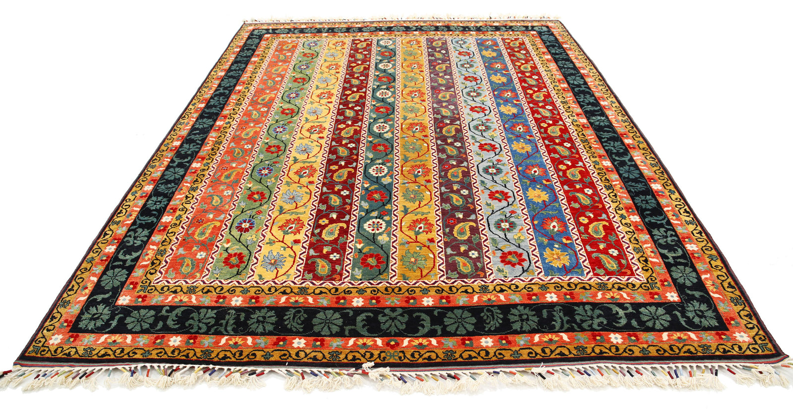 Hand Knotted Shaal Wool Rug - 8'0'' x 10'5''