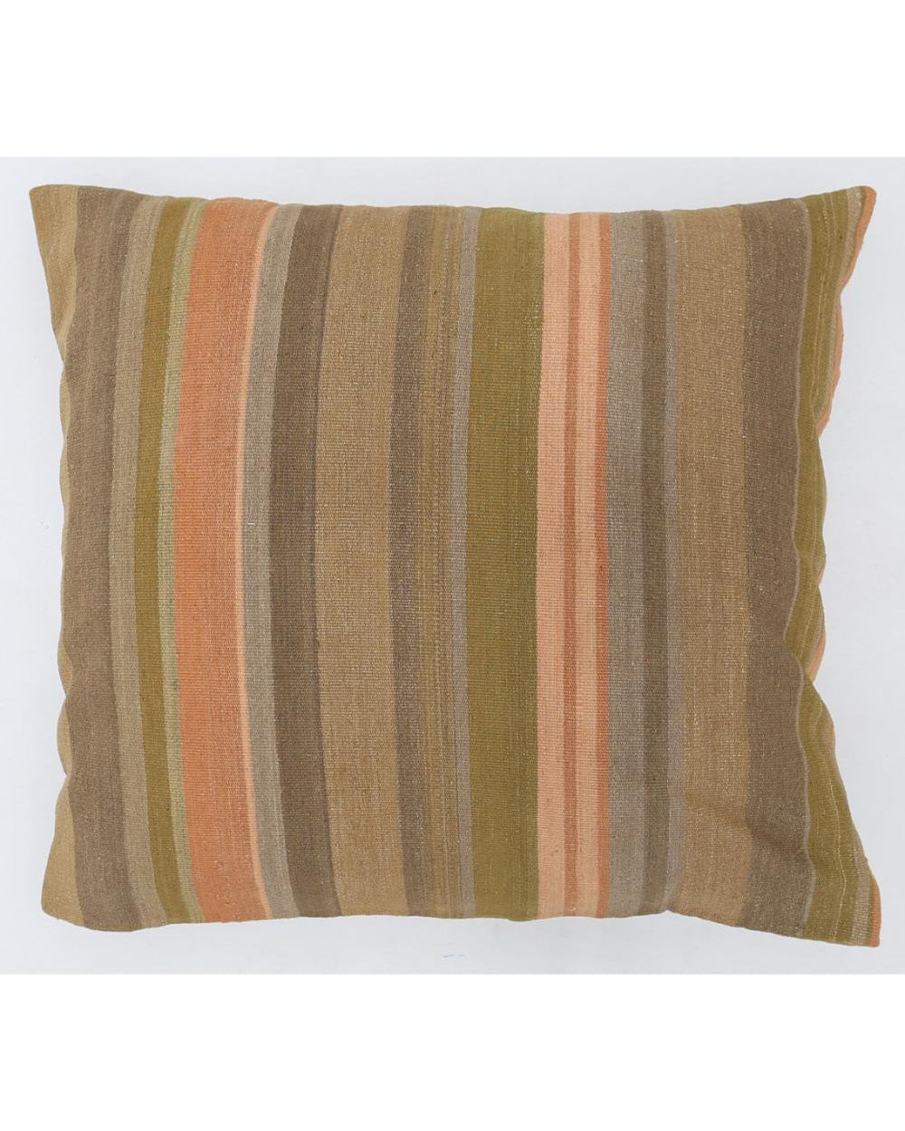 Hand Woven Modern Stripe Wool Pillow - 3'0'' x 3'0''