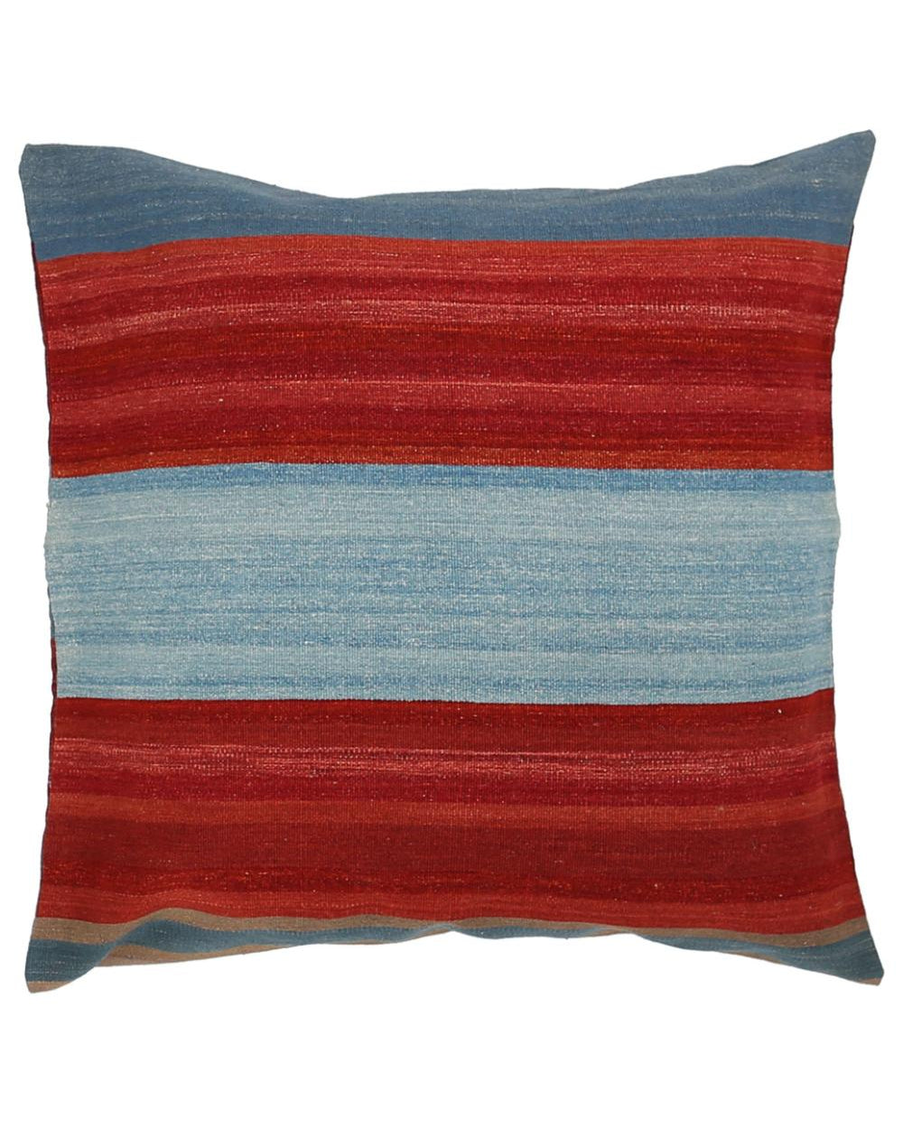 Hand Woven Modern Stripe Wool Pillow - 3'0'' x 3'0''