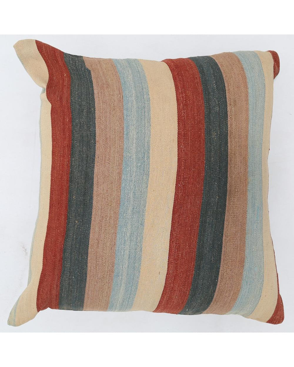 Hand Woven Modern Stripe Wool Pillow - 3'0'' x 3'0''
