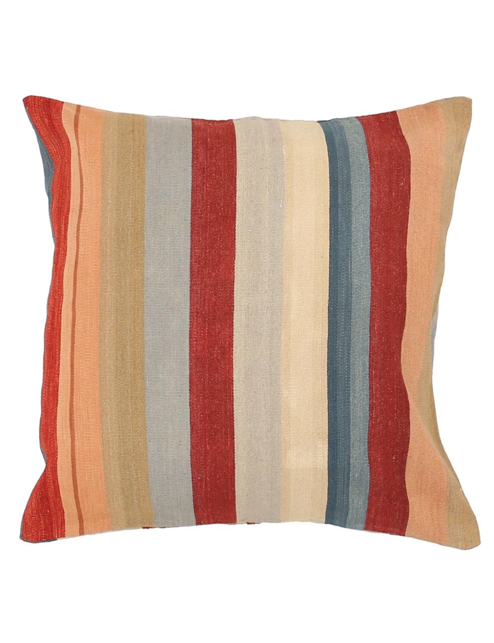 Hand Woven Modern Stripe Wool Pillow - 3&#39;0&#39;&#39; x 3&#39;0&#39;&#39;