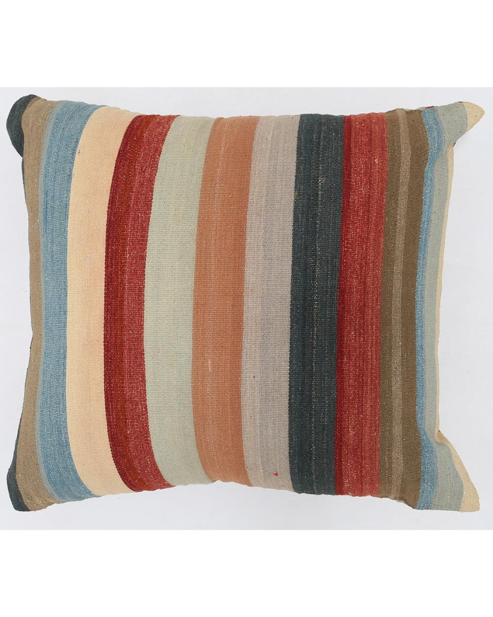 Hand Woven Modern Stripe Wool Pillow - 3'0'' x 3'0''