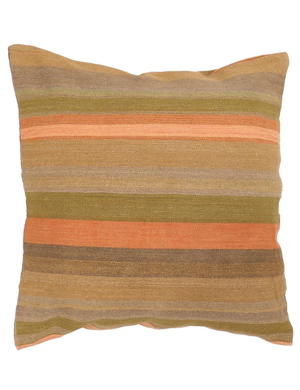 Hand Woven Modern Stripe Wool Pillow - 3&#39;0&#39;&#39; x 3&#39;0&#39;&#39;