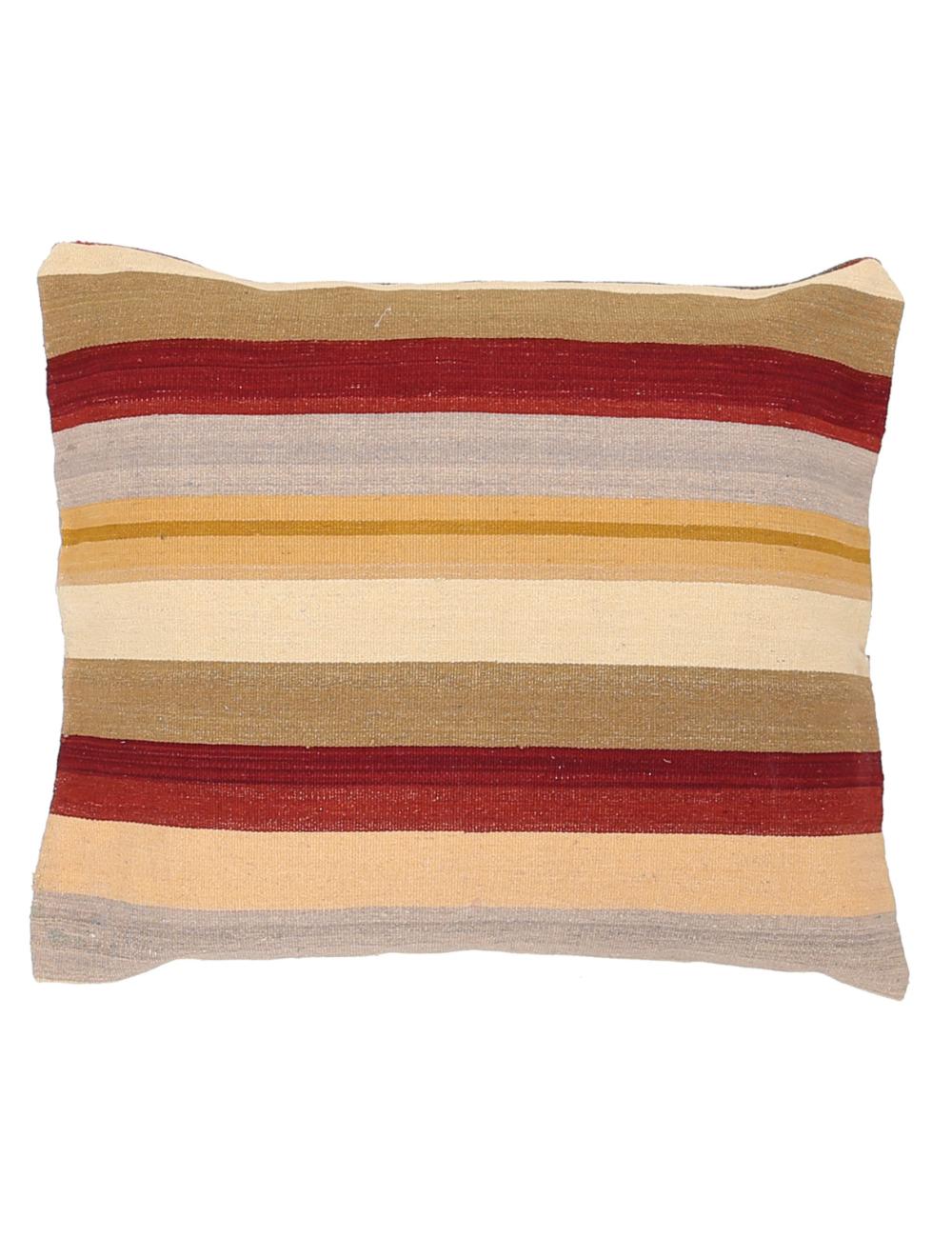 Hand Woven Modern Stripe Wool Pillow - 3&#39;0&#39;&#39; x 3&#39;0&#39;&#39;