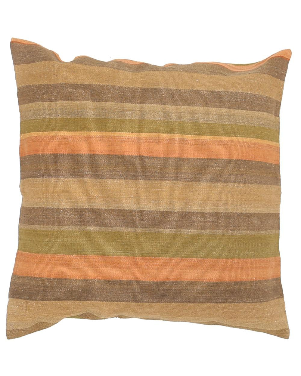 Hand Woven Modern Stripe Wool Pillow - 3'0'' x 3'0''
