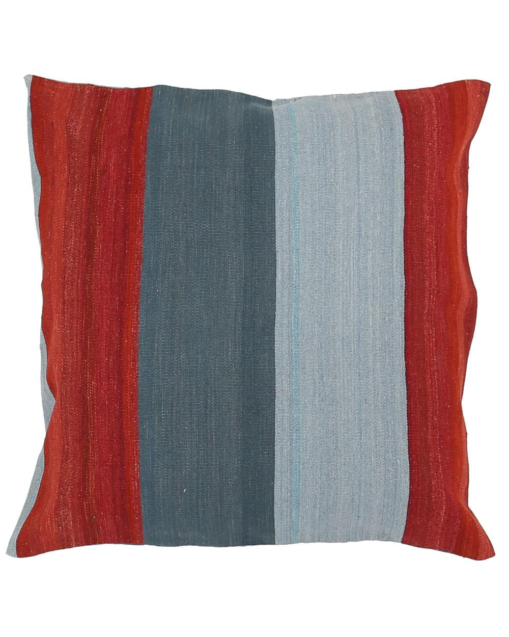 Hand Woven Modern Stripe Wool Pillow - 3'0'' x 3'0''