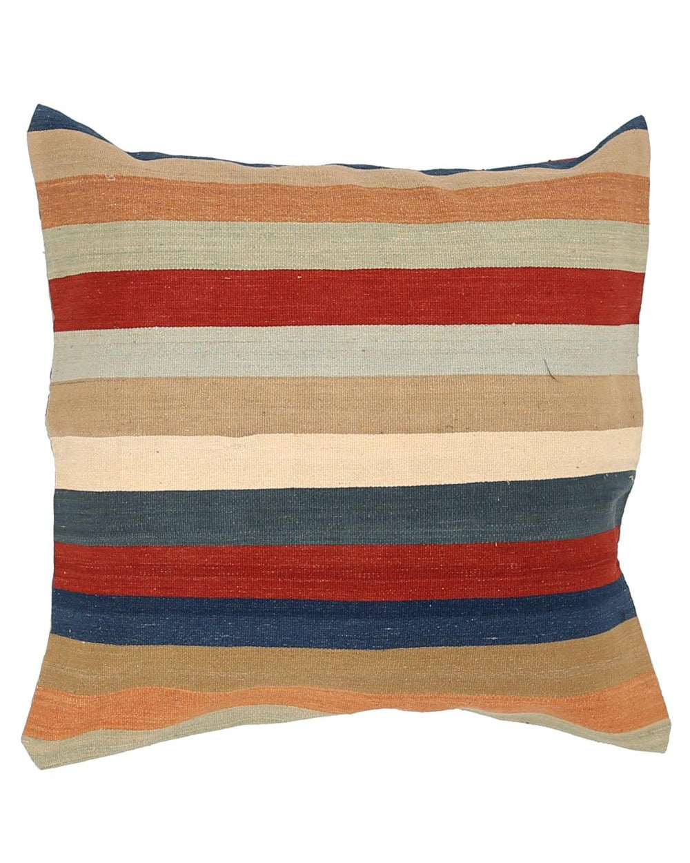 Hand Woven Modern Stripe Wool Pillow - 3'0'' x 3'0''