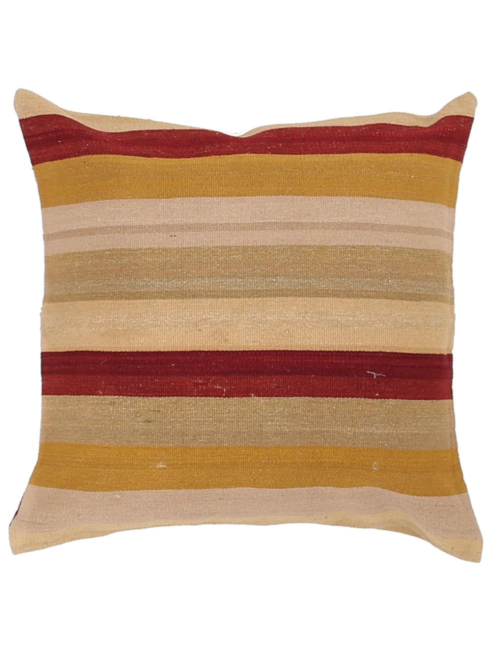 Hand Woven Modern Stripe Wool Pillow - 2&#39;5&#39;&#39; x 2&#39;5&#39;&#39; Arteverk Arteverk Rugs