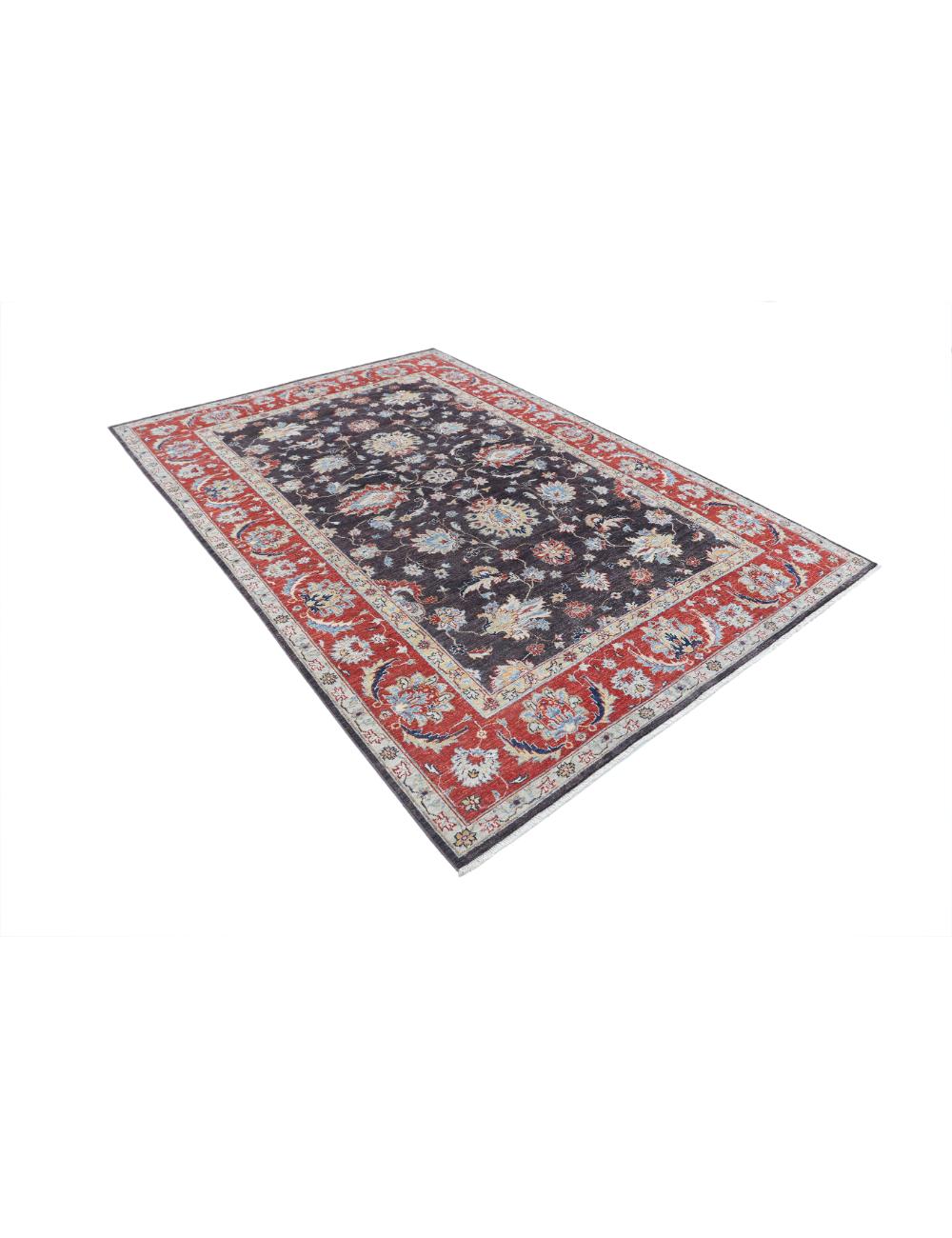 Hand Knotted Sultanabad Wool Rug - 6'4'' x 9'2'' Arteverk Arteverk Rugs