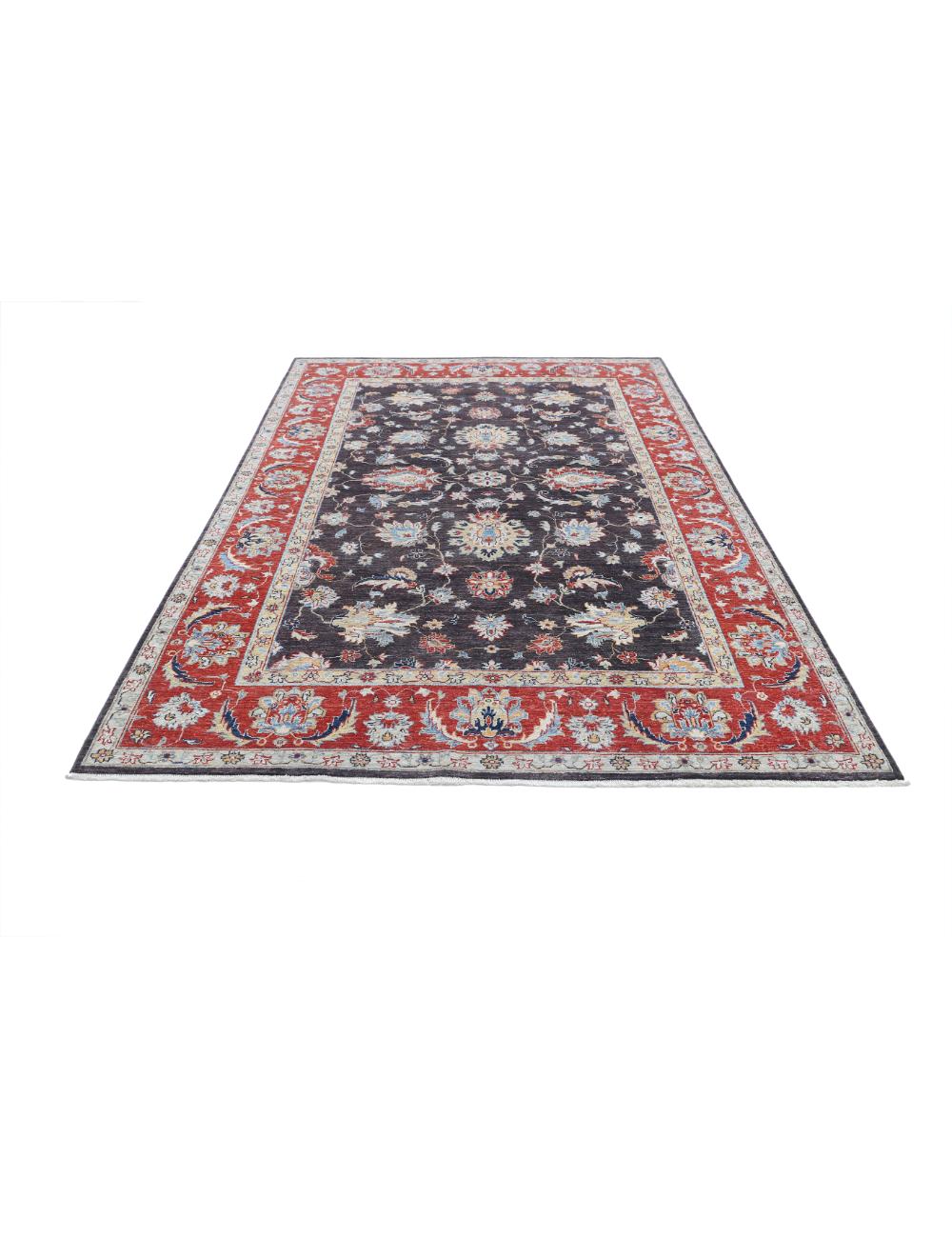 Hand Knotted Sultanabad Wool Rug - 6'4'' x 9'2'' Arteverk Arteverk Rugs