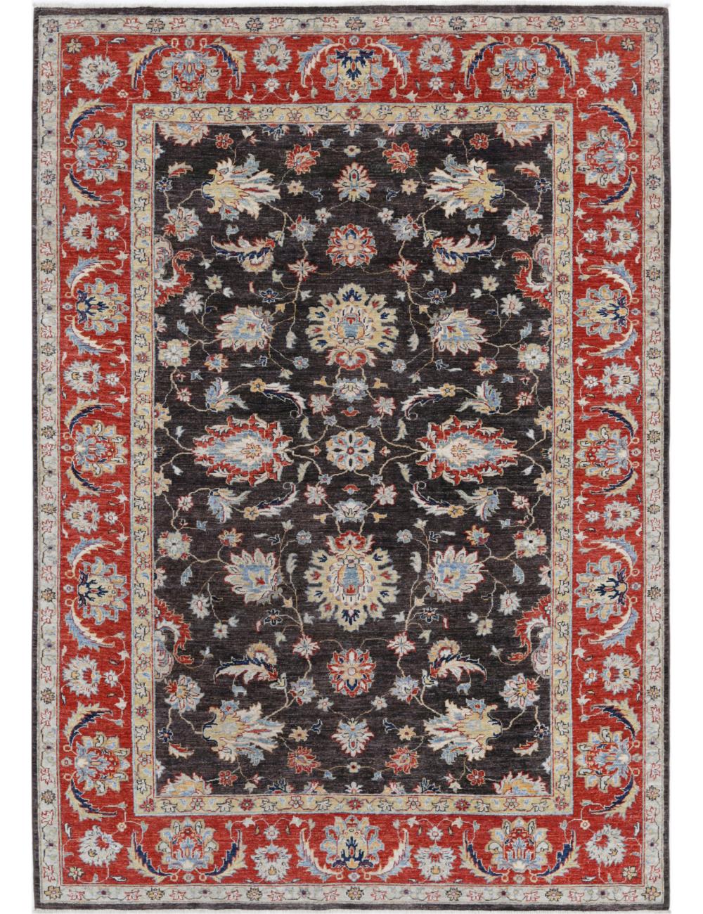 Hand Knotted Sultanabad Wool Rug - 6'4'' x 9'2'' Arteverk