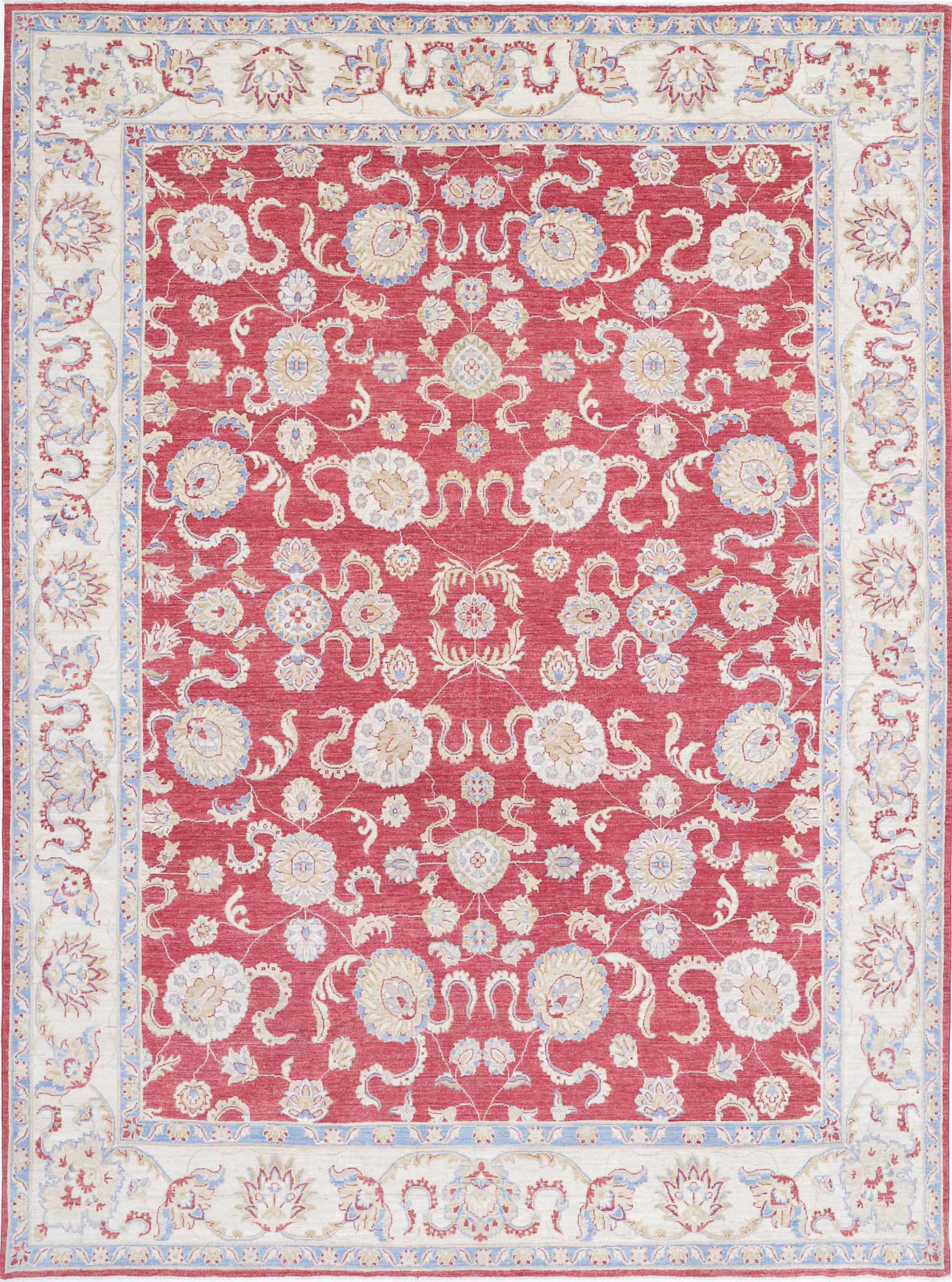 Hand Knotted Ziegler Sultanabad Wool Rug - 8'10'' x 12'0''